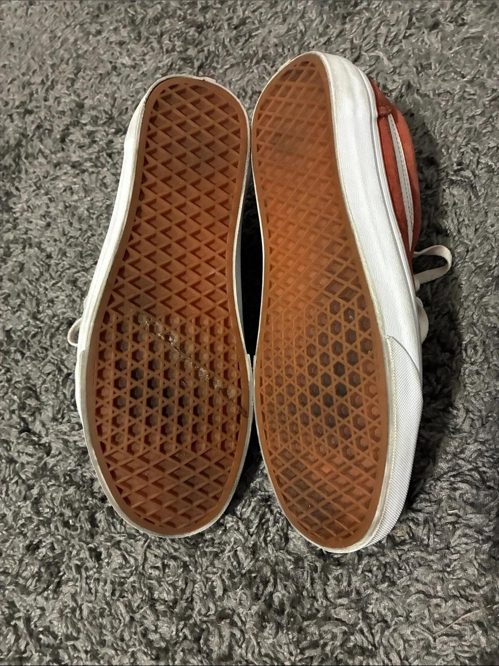 Orange suede vans